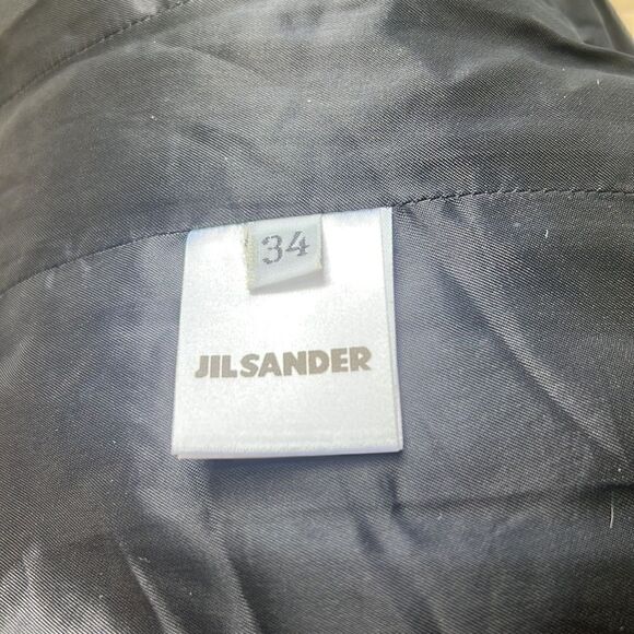 Jil Sander Gray Cashmere Tweed Wool Blend Knee length skirt 4 - Picture 5 of 7